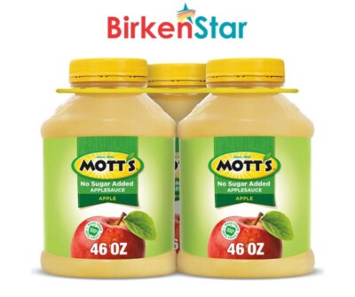 Mott's No Sugar Added Applesauce (46 oz. jars, 3 pk.) Great Price