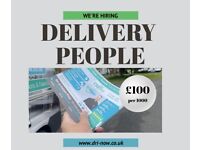 Leaflet delivery person wanted 