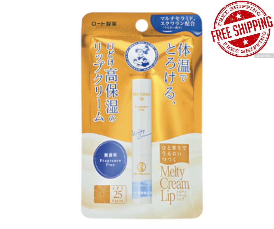 Rohto Mentholatum - Melty Cream Lip SPF25/PA+++ (Fragrance Free)