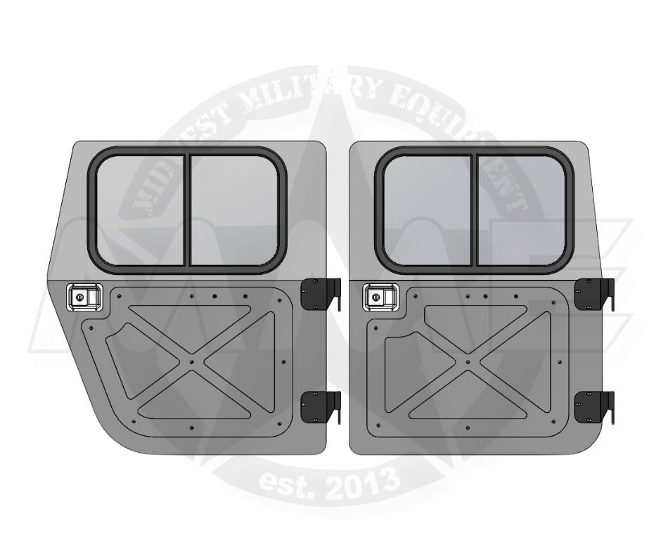 Aluminum Hard Door Kit For Humvee HMMWV (set of 4) M998 M1123 m1165 m1045