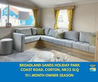 BRAND NEW STATIC CARAVAN FOR SALE ON BROADLAND SANDS HOLIDAY PARK