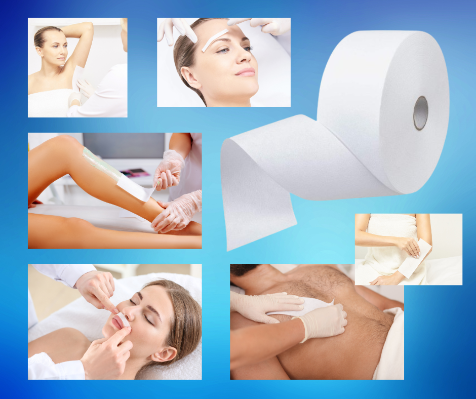 Non woven epilating roll 3" x 133 yards  paper waxing strips body hair removal