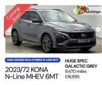 2023 Hyundai KONA 1.0 T-GDi MHEV N Line SUV 5dr Petrol Hybrid Manual Euro 6 (s/s