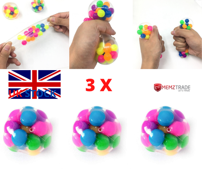 3pcs Dna Stress Squishy Rainbow