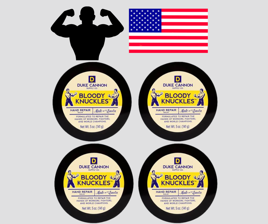 Duke Cannon Hand Cream Bloody Knuckles Hand Repair Balm Large 5oz Premium Lot 4