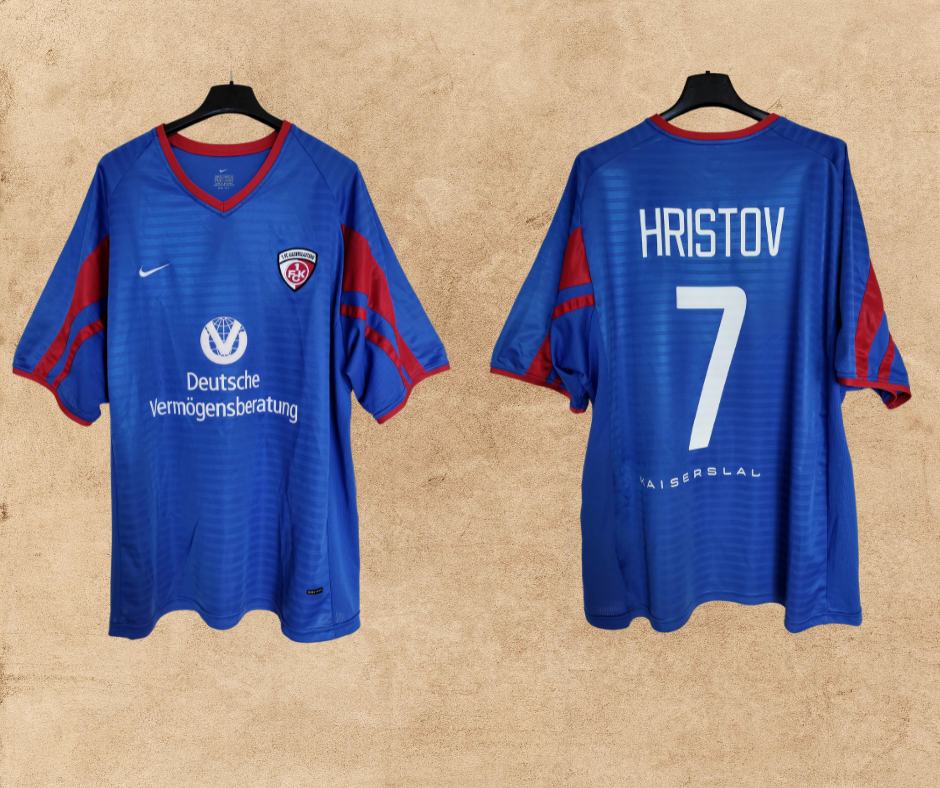 FC Kaiserslautern 2002/2003 Hristov #7 Football Shirt Nike