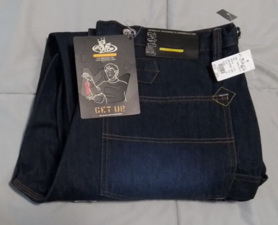 ファッション 通販 SIZE BAGGY MENS JEANS HOP HIP NATION PNB Y2K VTG 38 W 34 x パンツ