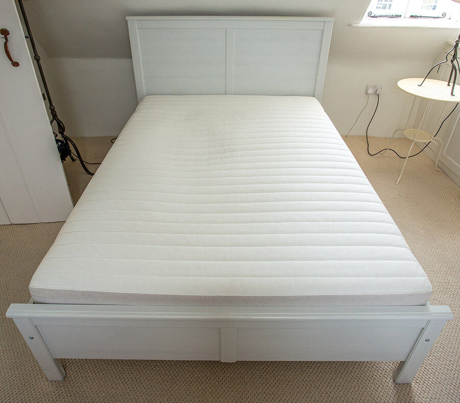  IKEA  ASPELUND DOUBLE BED  FRAME AND MATTRESS  in Mistley 