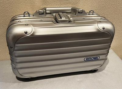 Rimowa Logo Topas Topaz Piccolo Camera Case Blue Handbag Mini 1.4