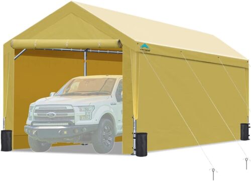 ADVANCE OUTDOOR Adjustable 12X20 Carport Garage Shelter Cano