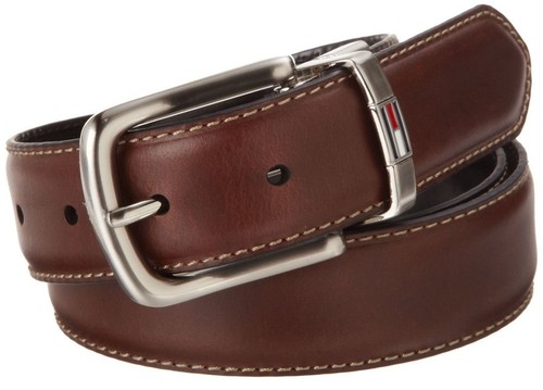 Tommy Hilfiger Leather Belts for Men with 2 Adjustable Buckles and  Reversible 34758730131 | eBay