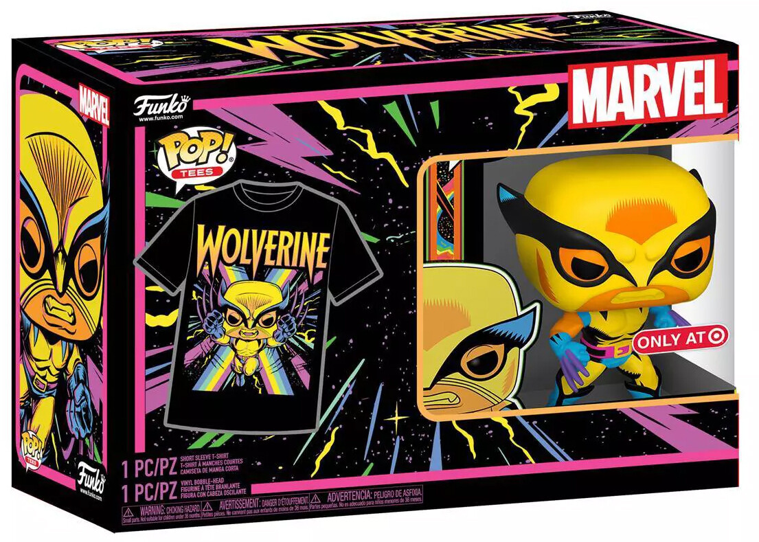FUNKO pop 激レア ウルヴァリン ブラウン コミックユニフォーム限定版 Funko POP! & Tee Collectors Box Marvel: X-Men - Wolverine