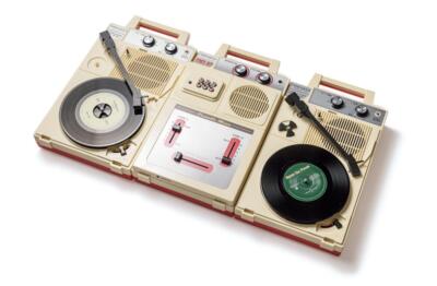 ANABAS audio GP-N3R GMX-N3 Portable Records Player 2 Set