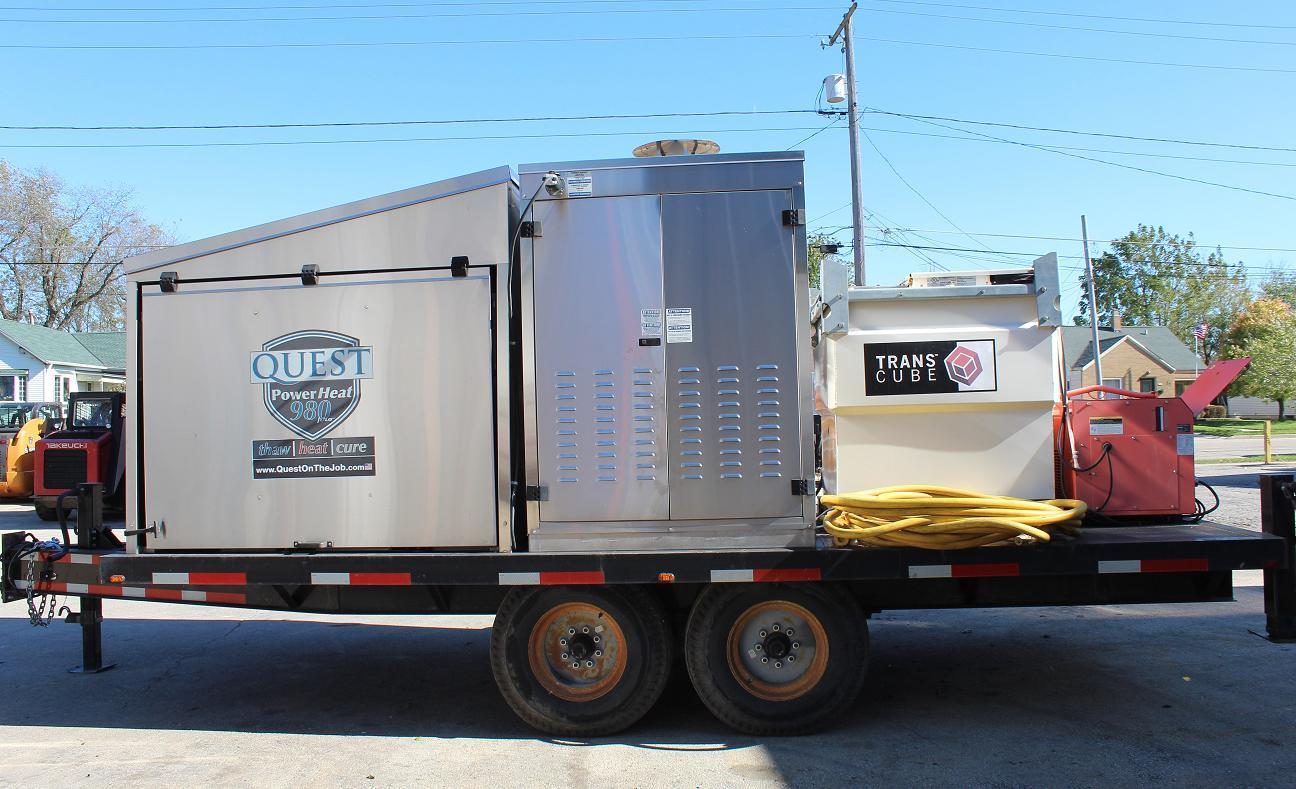 Quest Power Heat 980 Hydronic Ground Heater Thaw Ground Cure Concrete & Heat Air