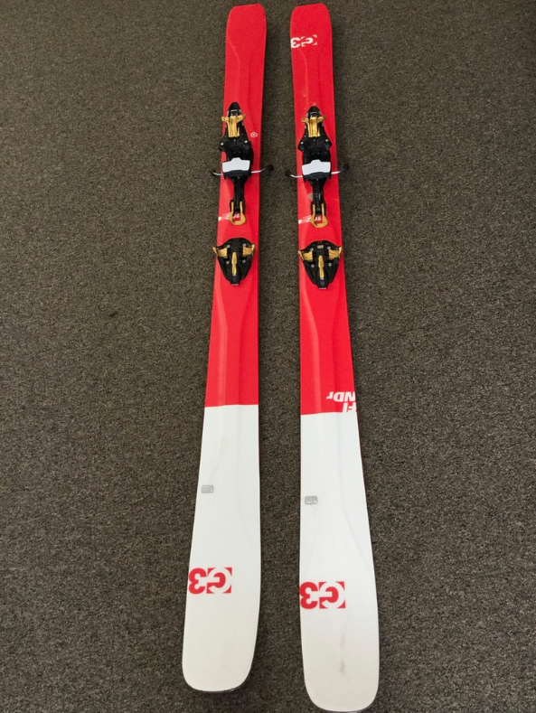 G3 FINDr 102 Ski 173cm w/ Marker Kingpin 13 bindings, mounted once