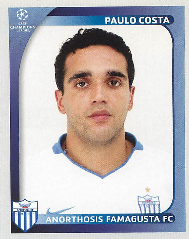 Panini Football Champions League Anorthosis Famagusta Paulo Costa