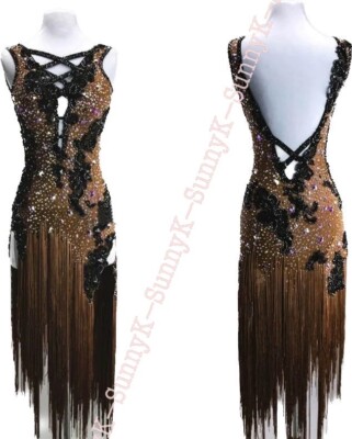 SunnyK Handmade Samba Ballroom Swing Salsa Rumba Latin Dance Dress RHYTHM