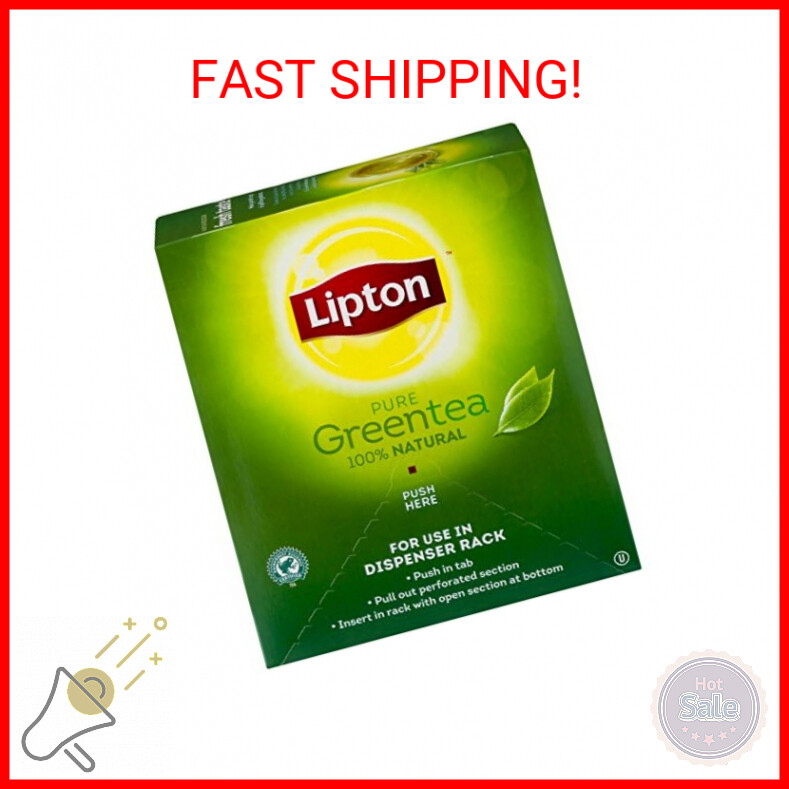 Lipton Green Tea, 100 Percent Natural, 100 Count (Pack of 1)