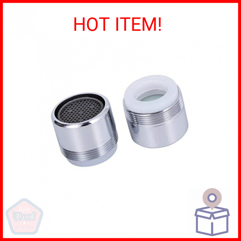 2 Pack 2.2 GPM Sink Faucet Aerator, Male and Female Dual Thread Aerator, Regular
