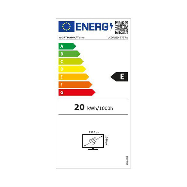 Clasificación energética:E Label