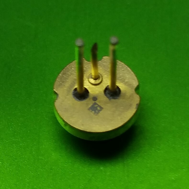 M140 M-Type 2W+ 445nm LASER DIODE in Module w/ 3-Element Glass Lens & Leads