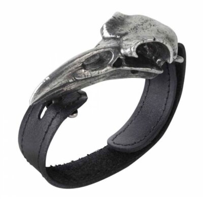 Alchemy Gothic Rabeschadel Unisex Leather Wrist Strap   Local Stock   Gothic