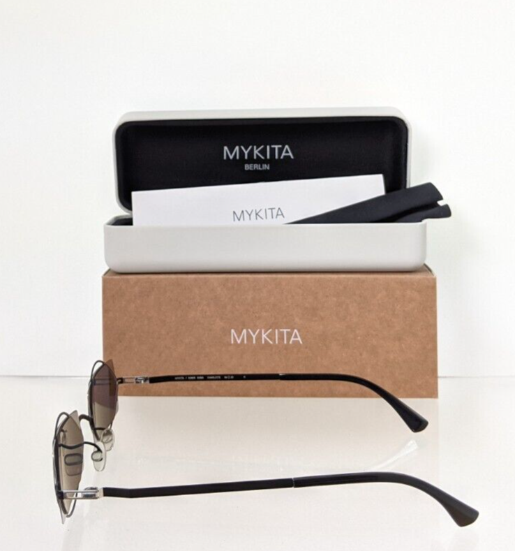 Pre-owned Mykita Brand Authentic  Sunglasses Charlotte Col 484 54mm Frame In Grey & Silver Flash