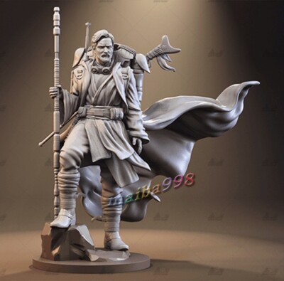 1/8 26cm Obi-Wan 3D Print GK Figure Model Kit Unpainted Unassembled Garage Kit