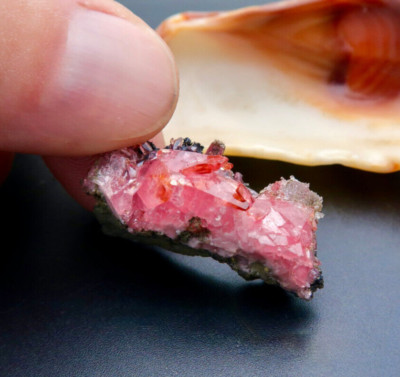RARE GEMMY HOT AZEL AFRICA AAAAA GORGEOUS RHODOCHROSITE MINERAL SPECIMEN 57.85ct
