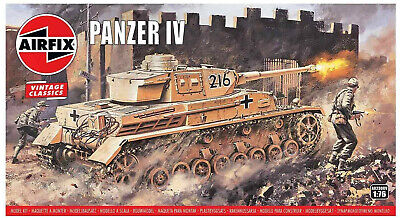 Airfix Vintage Classic Panzer IV F1/F2 1:76 Scale Plastic Model Tank A02308V
