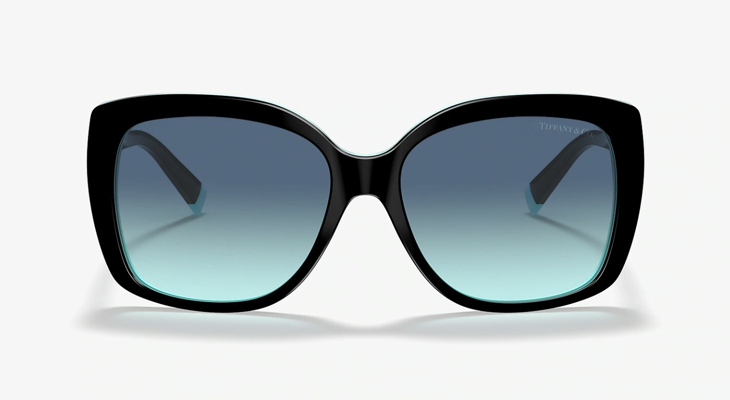 Pre-owned Tiffany & Co Tiffany T Tf 4171 Black/blue Shaded (8055/9s) Sunglasses