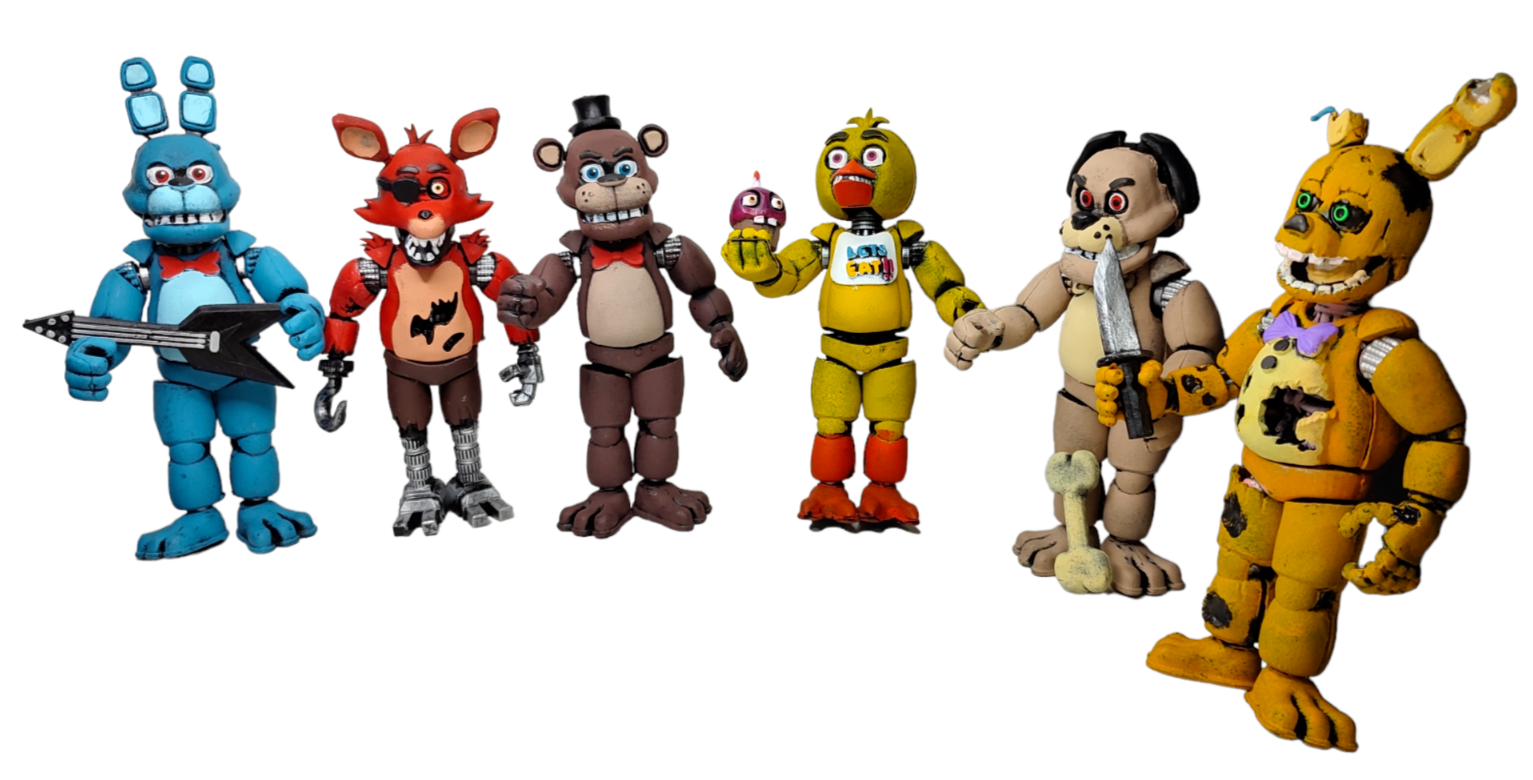 FNAF Five Nights At Freddy´s 6 figure set 8 FNAF Five Nights At Freddy´s 6 figure set 8