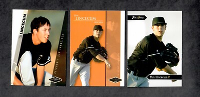 Lot of 3 Tim Lincecum 2006 Justifiable Just Minors Trading Cards #s 07 / 22 / 25