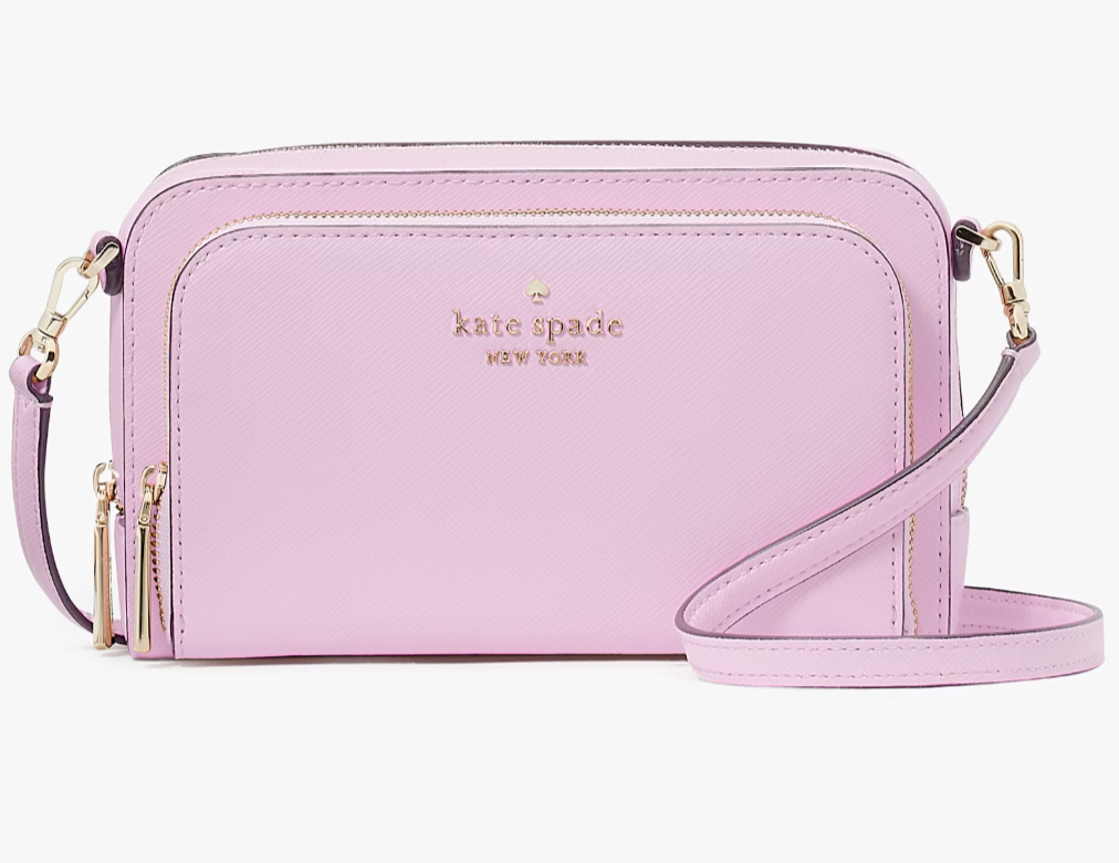 Kate Spade Dual Zip Around Crossbody Bag Lavender Pink Kate Spade Dual Zip Around Crossbody Bag Lavender Pink