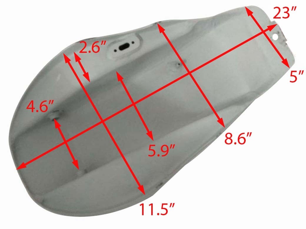 Yamaha YSR 50 80 YSR50 YSR80 1989 Steel Primer Coated Gas Petrol Fuel Tank 