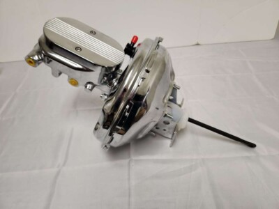 1970 1981 Camaro Firebird Power Brake Booster 1-1/8'' Bore Milled Master Chrome