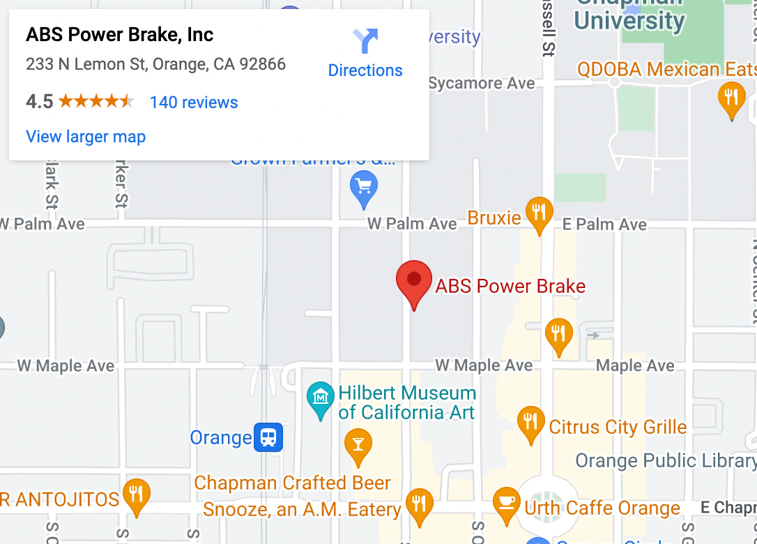 1955-57 Ford Thunderbird 8" Dual Power Brake Booster Combo (MTO) #9795TB