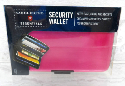 Pink Security RFID Wallet Helps Protect Your Credit Card Data  Ultra Slim Design