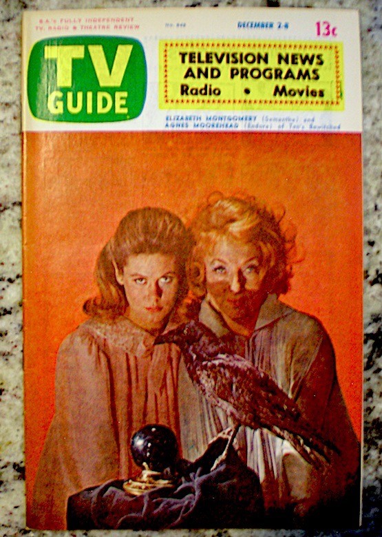 TV Guide 1972 Bewitched Elizabeth Montgomery Agnes Moorehead Halloween COA - Picture 2 of 7