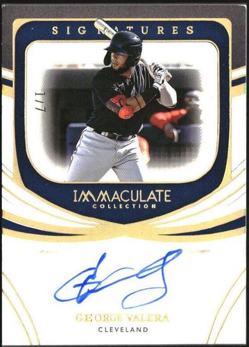 2022 Panini Immaculate Collection - George Valera #IS-GV