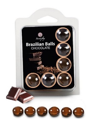 Brazilian Balls FLAVOR CHOCOLATE Anal Zäpfchen Kugeln Orgasmus Lust Analsex 