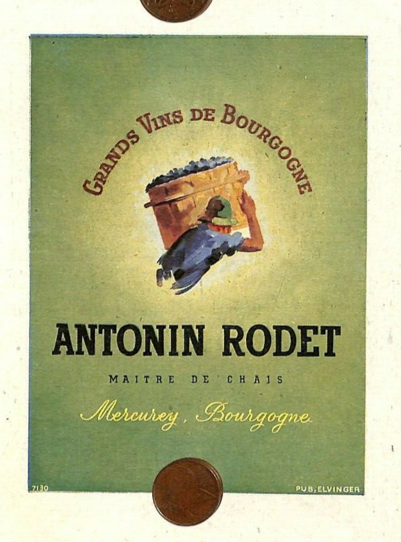 Mercurey Antonin Rodet / Cognac Roffignac / Gautret Jonzac / Publicite 1944