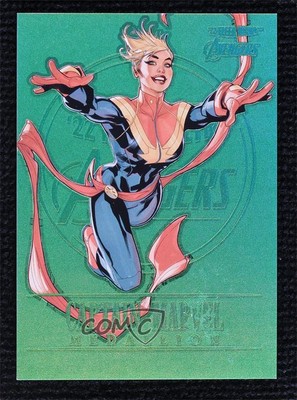 2022 Fleer Ultra Avengers Medallions Emerald 10/10 Captain Marvel #M-7 15l1