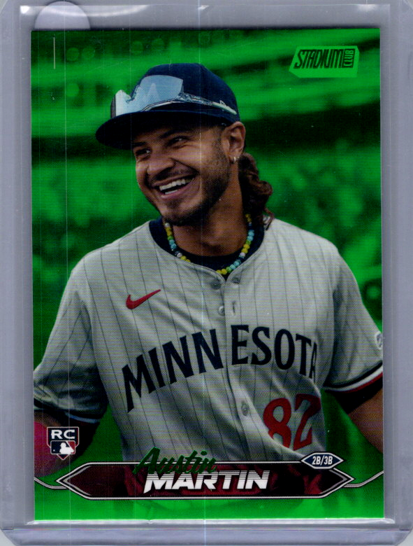 2024 Topps Stadium Club Austin Martin Rookie Green /199 #228 Twins