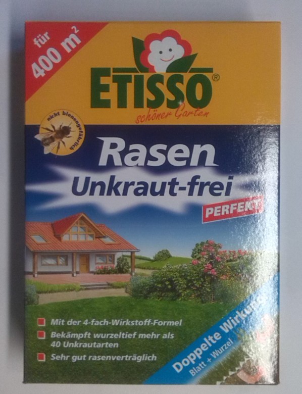 Etisso Rasen Unkrautfrei Unkraut-Frei Perfekt 400 Ml Unkraut-Vernichter