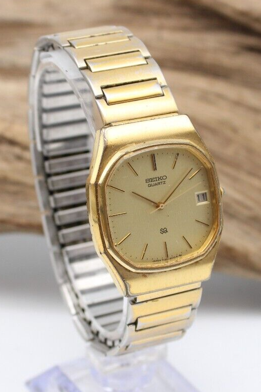 SEIKO QUARTZ SQ 7122-5010 MEN'S WATCH 30.9x37.0mm 18.2mm LUG SEIKO QUARTZ SQ 7122-5010 MEN'S WATCH 30.9x37.0mm 18.2mm LUG