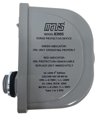 Mars 83905 Surge Protector Device - 120/240 Volt