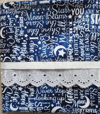 NEW Pillowcase Handmade Unique Love Words and Lace fit Standard or Queen Pillows