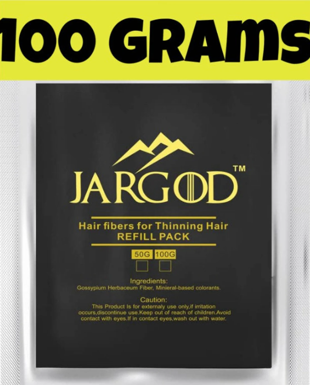 100g Keratin Hair Fibers Thinning Hair Loss Concealer Refill Jet Black Jargod