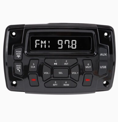 Marine Stereo Audio Radio Bluetooth 12V Stereo Receivers Waterproof Player MP3 